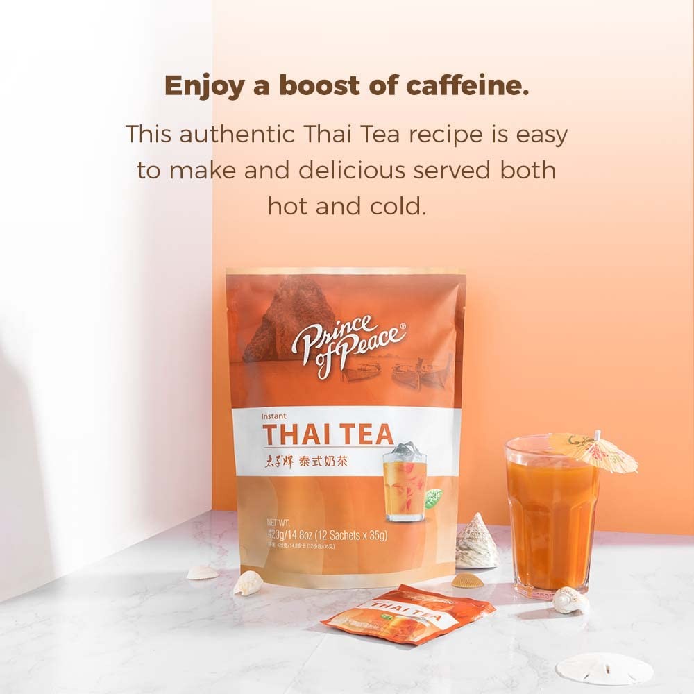 Prince Of Peace Thai Tea 12 Count Easy Brew Creamy Flavor Hot Cold Tea