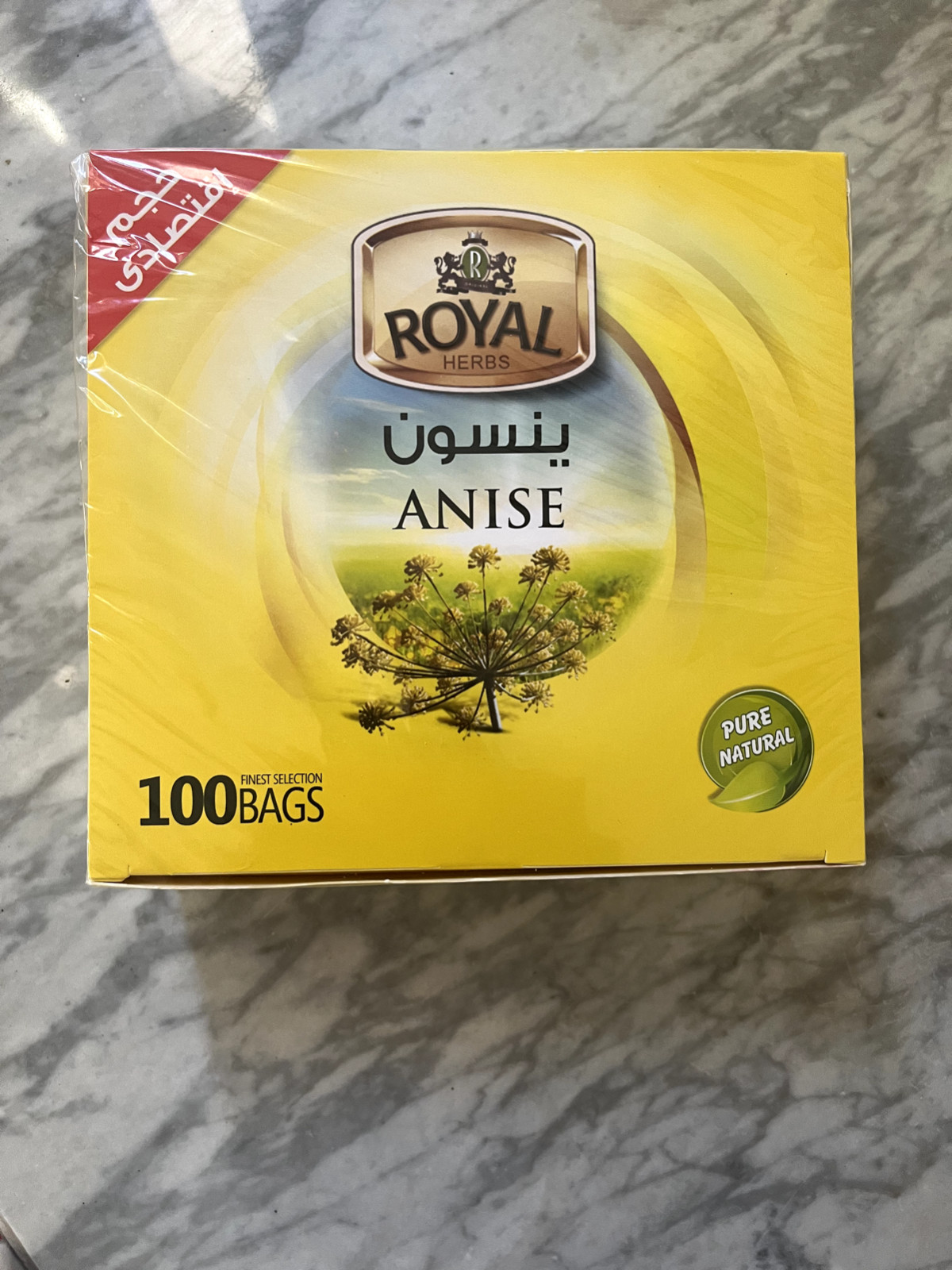Royal anise herbal teabags 100 ct box Natural Immunity Booster Soothing