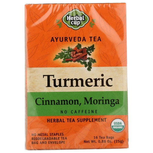 Tea Turmeric Cinna Mornga 16 Bags(Case Of 6) By Herbal Cup