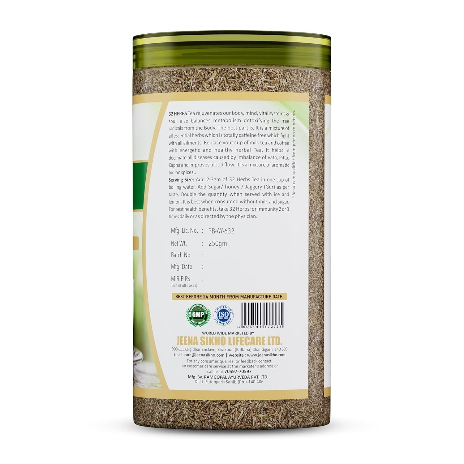 Jeena Sikho 32 Herbs Tea | Ayurvedic Kadha to Improve Digestion, 250g