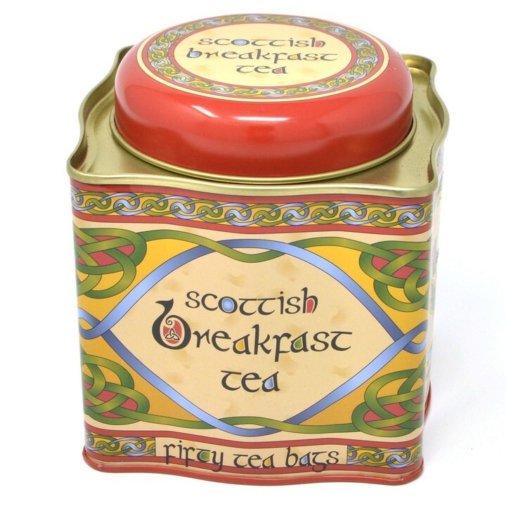 Royal Tara Breakfast Tea- Scottish Weave Tin 50 Tea Bags