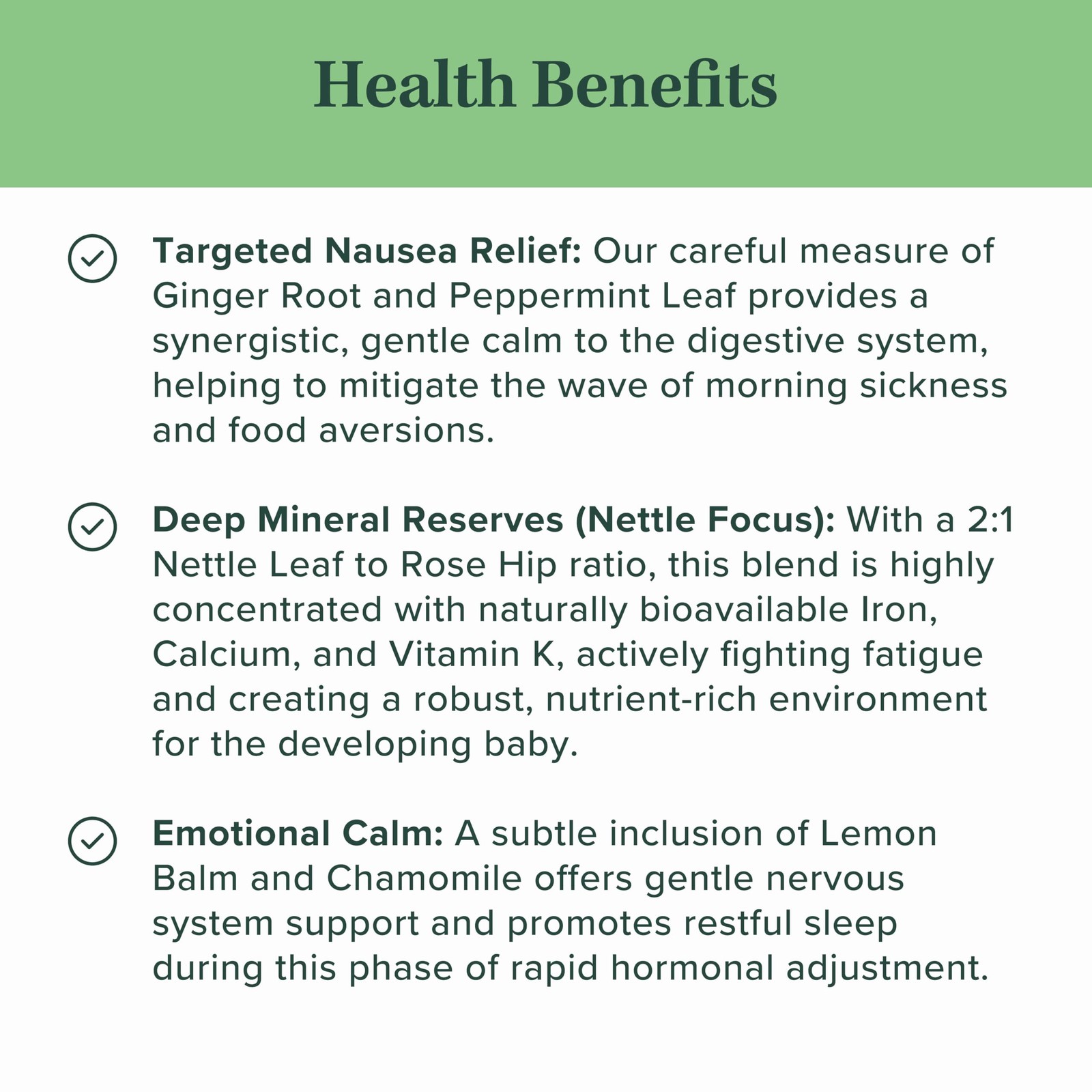 Jade Tea Organic First Trimester Tea Nurturing Pregnancy Tea | First Bloom …