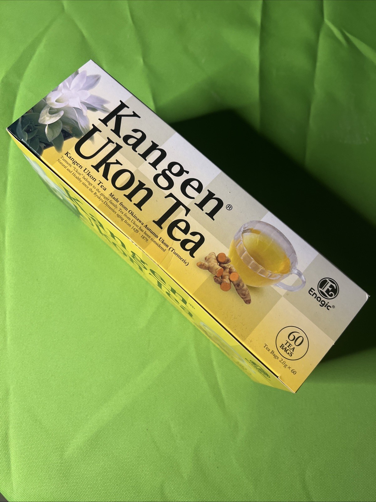 Enagic Kangen Ukon Turmeric Tea 60 Bags, Organic, Sealed
