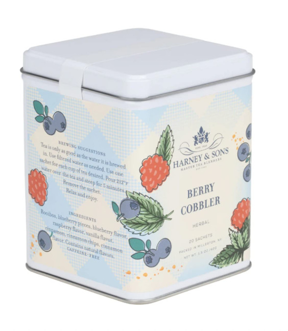 Harney and Sons Berry Cobbler Tea, Tin of 20 Sachets
