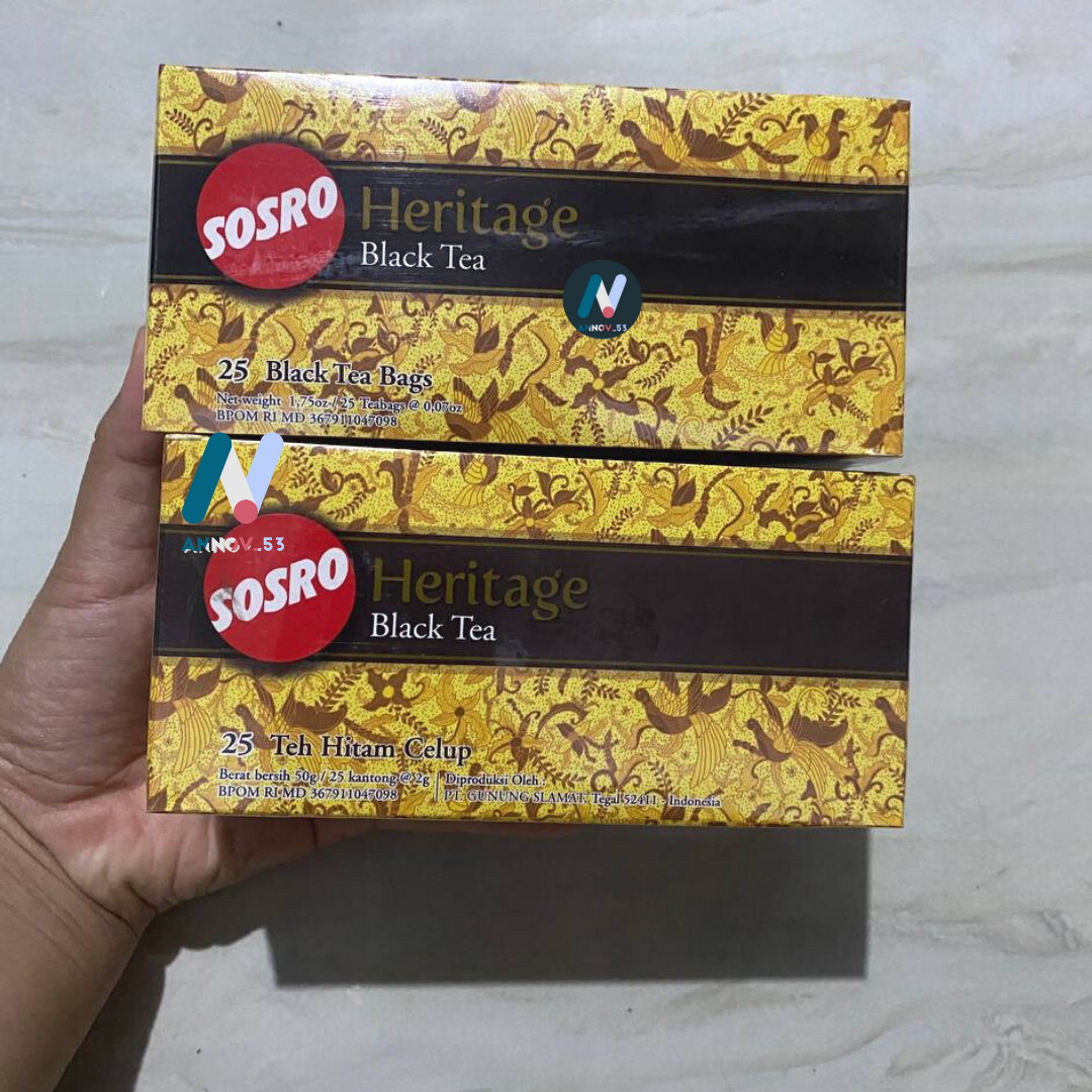 SOSRO HERITAGE Black Tea Dip Tea Stronger Fresh Fragrance Premium Indonesia 2PAX