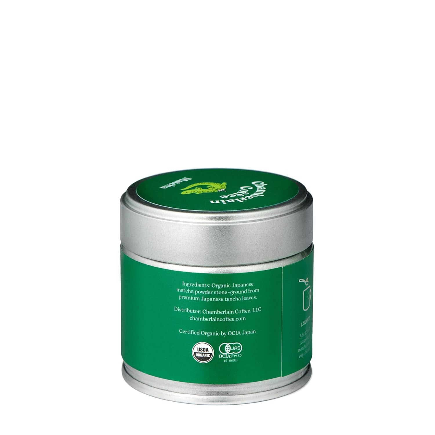 Chamberlain Coffee Matcha Powder 30g, 2 Pack, Organic, Ceremonial Grade