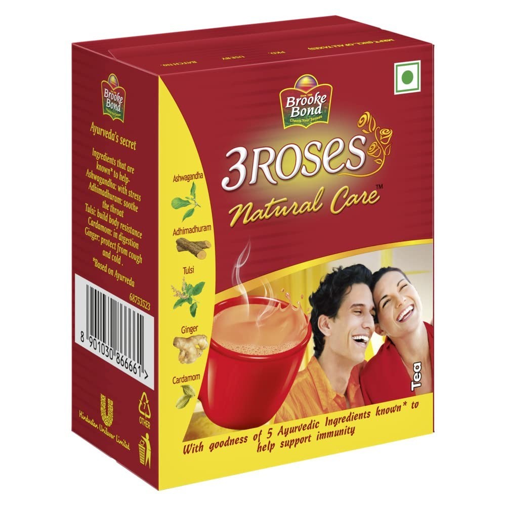 Brooke Bond Red Label Ginger, Brooke Bond 3 Roses Natural Care Tea