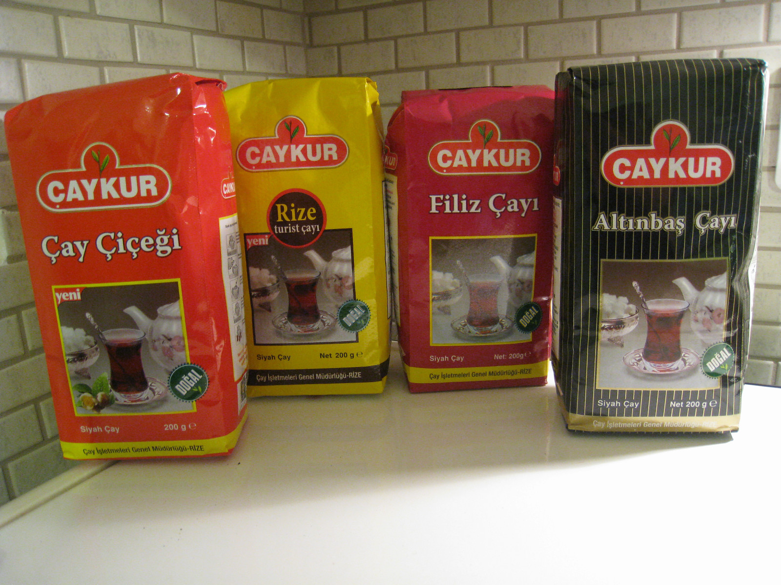 CAYKUR AUTHENTIC TURKISH BLACK TEA,Rize Tourist,Altinbaş,Filiz,Cay Cicegi 200gr.