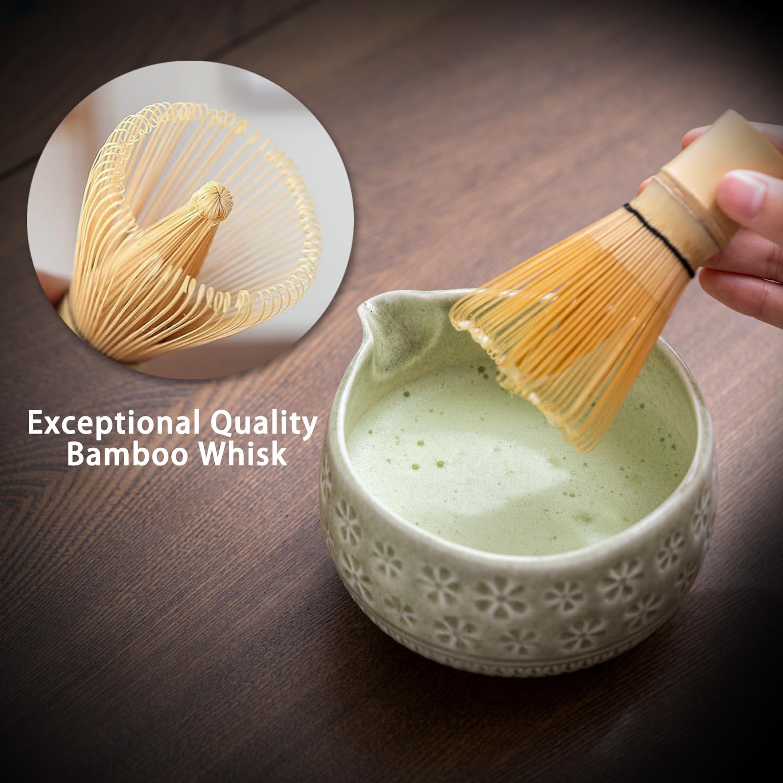 Matcha Whisk Set, 10 Pcs Matcha Set Includes Matcha Bowl, 2 Cups, Matcha Whis…