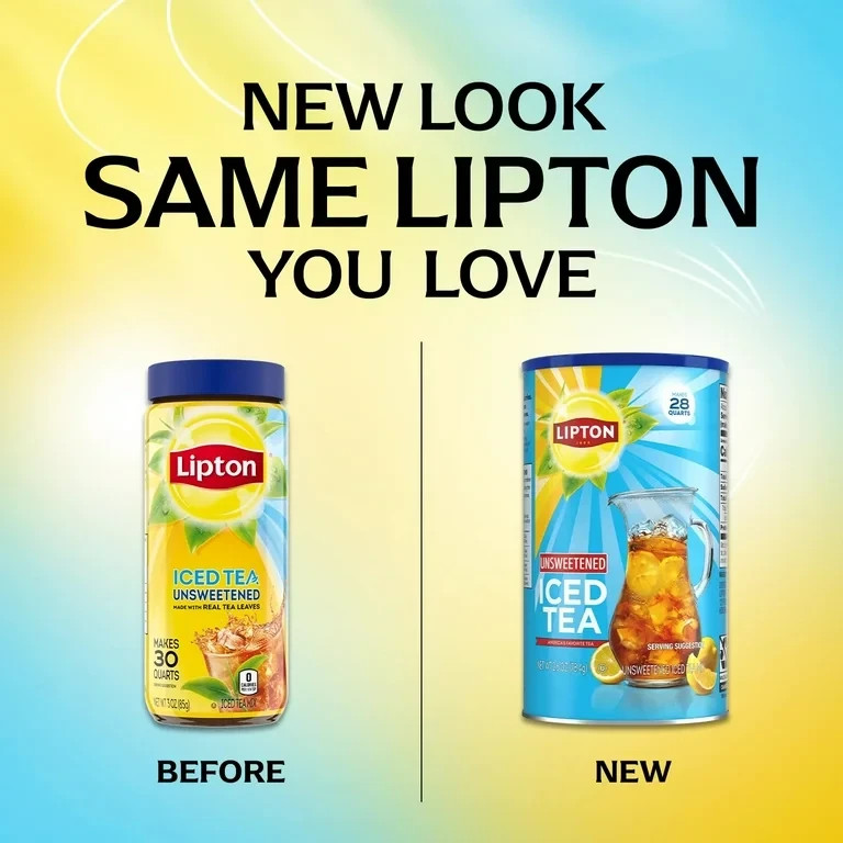 Lipton Unsweetened Black Tea Iced Tea Mix, 28 Quarts FREE FAST SHIPPIN
