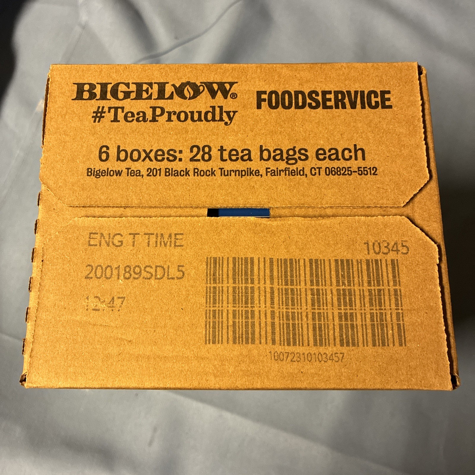 Bigelow Tea Bags – 168/Case English Teatime Black Tea