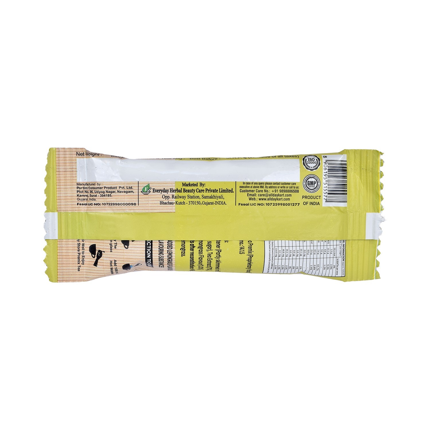 All Day Store Ready to Drink Lemongrass Tea 10 Sachets Instant Beverage