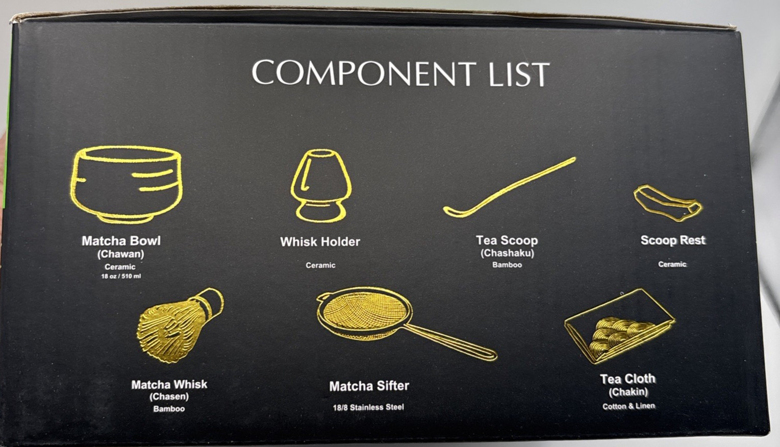 TEANAGOO Matcha Whisk Set, 7 Pcs Matcha Set with Holder/Scoop/Sifter, Matcha Kit