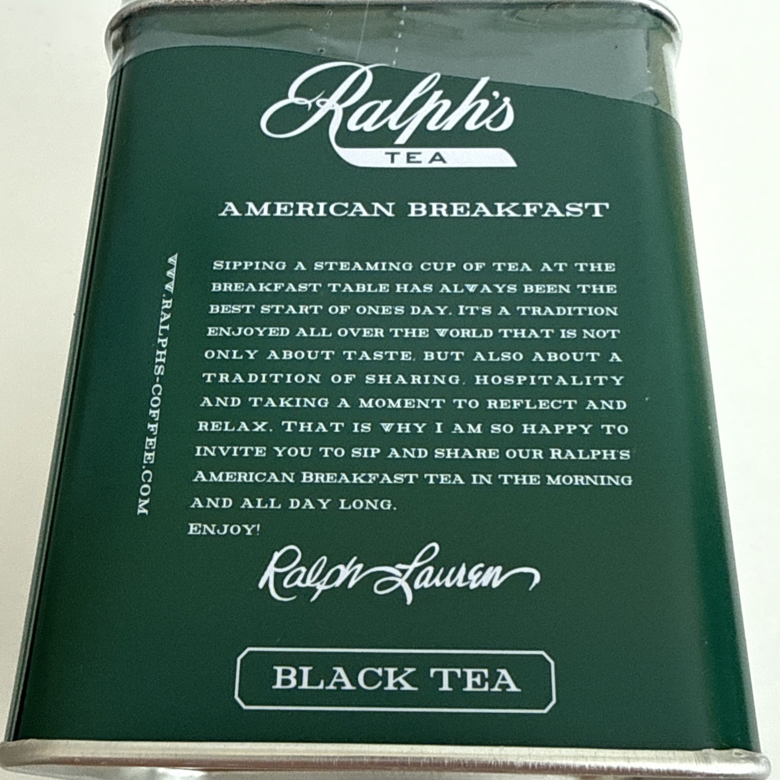 Ralph’s American Breakfast Tea And Signature Tin Ralph Lauren