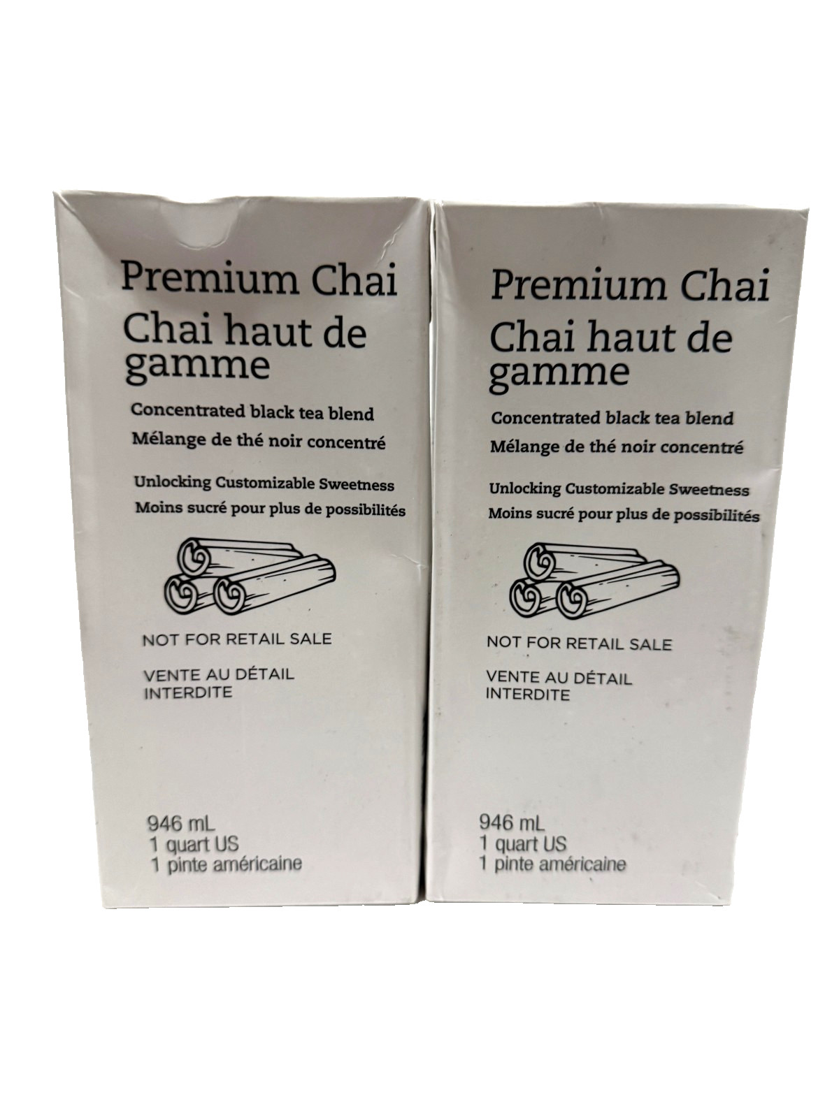 Premium Chai Black Tea Blend Concentrate Quart 2-Pack, BB 6/20/26 SEALED