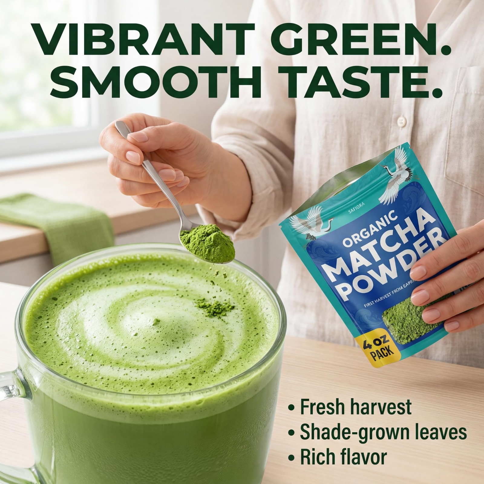 Matcha Powder – Organic Green Tea Powder, Culinary Premium Grade Matcha for L…