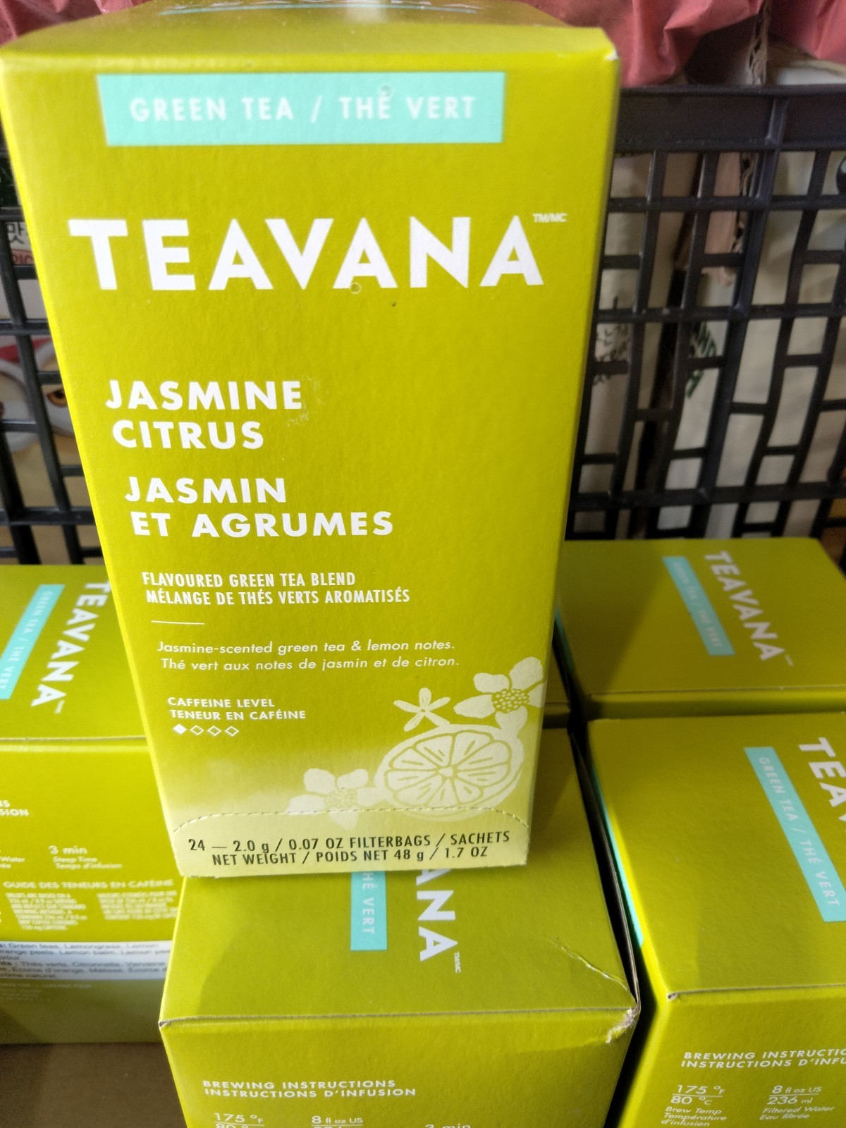 6x Teavana Jasmine Citrus Green Tea 24ct. Filterbags Best Before:11/26/25