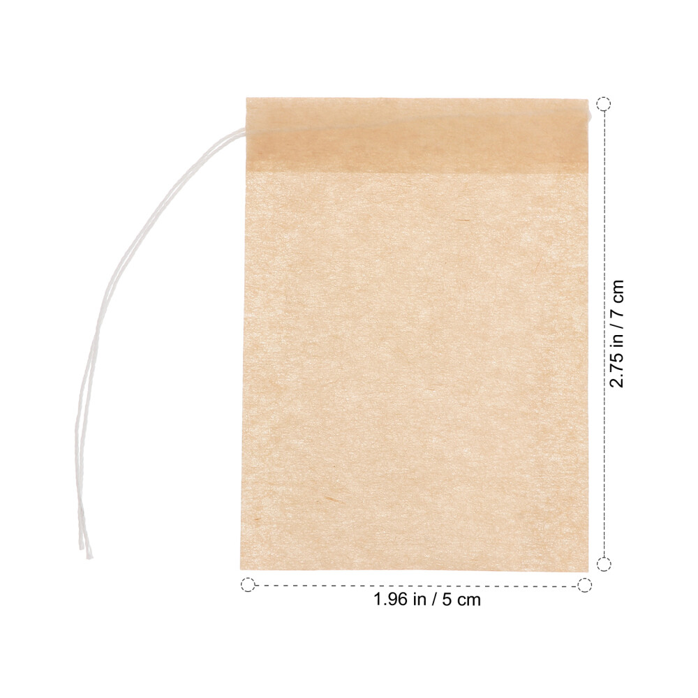 100PCS Drawstring Tea Bag Filter Paper Empty Tea Pouch Bags for Loose Leaf Tea