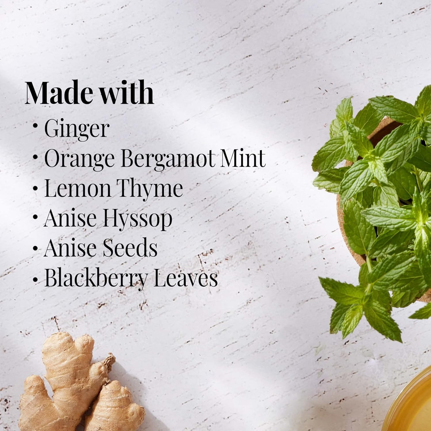 – Orange Ginger Mint Herbal Tea, 36 Tea Bag, Tin | Caffeine-Free