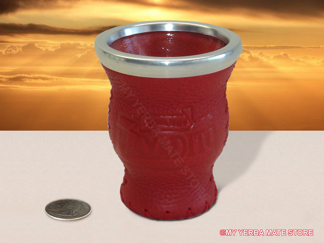 Playadito – Leather Covered Glass Vessel – Free Shipping