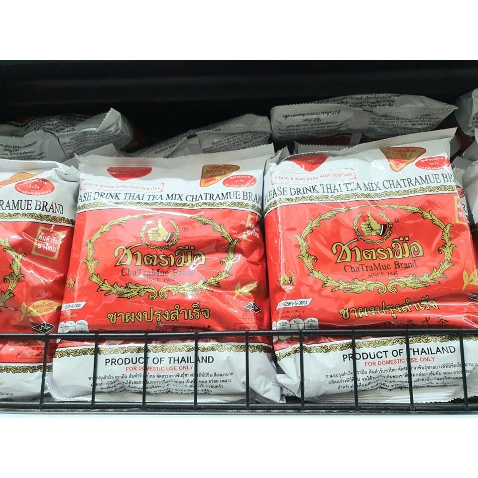 CHATRAMUE Brand Original Thai Mix Tea Vanilla Drinks Beverage 400g 2Bags