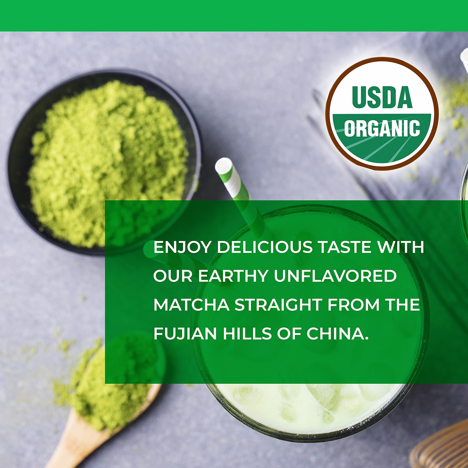 Certified Organic Matcha Green Tea Powder | 1 LB 100% Pure Premium Culinary G…
