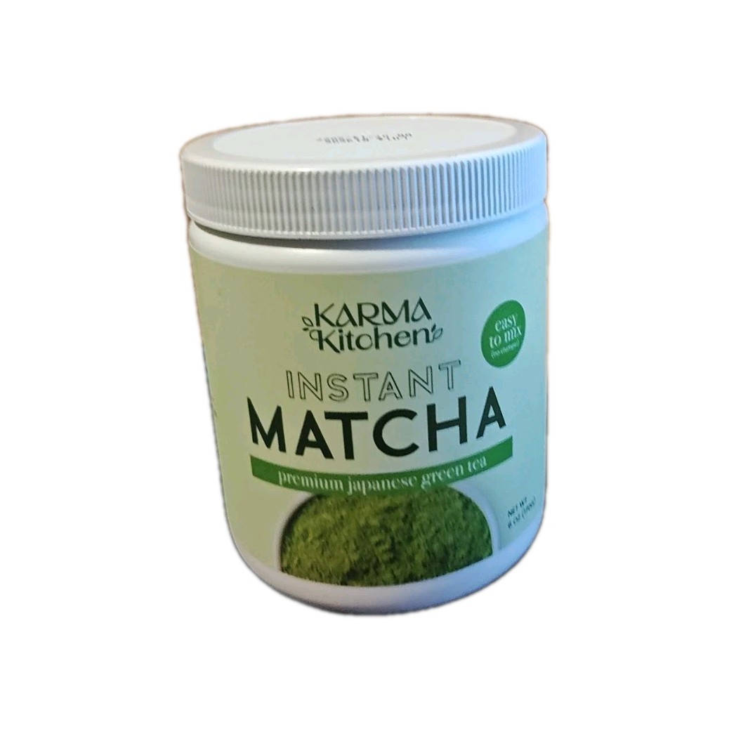 Karma Kitchen Instant Matcha 6 Oz Premium Japanese Green Tea