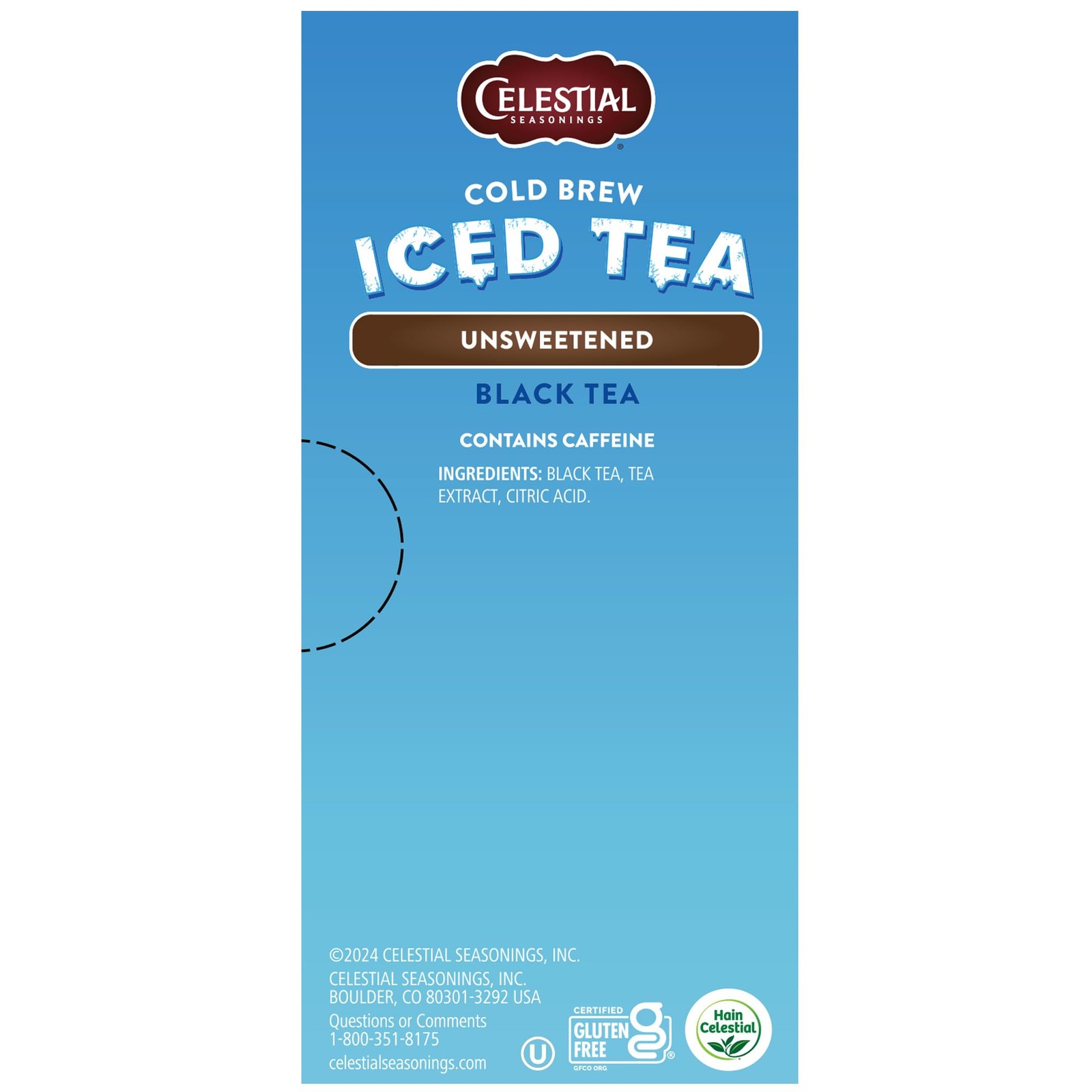 18 Count Cold Brew Black Tea Bags Non Gmo Single Serve Instant Tea