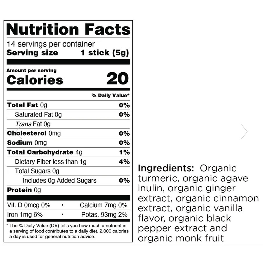 The Republic of Tea – Organic Turmeric 14 Single Sips – December 2026