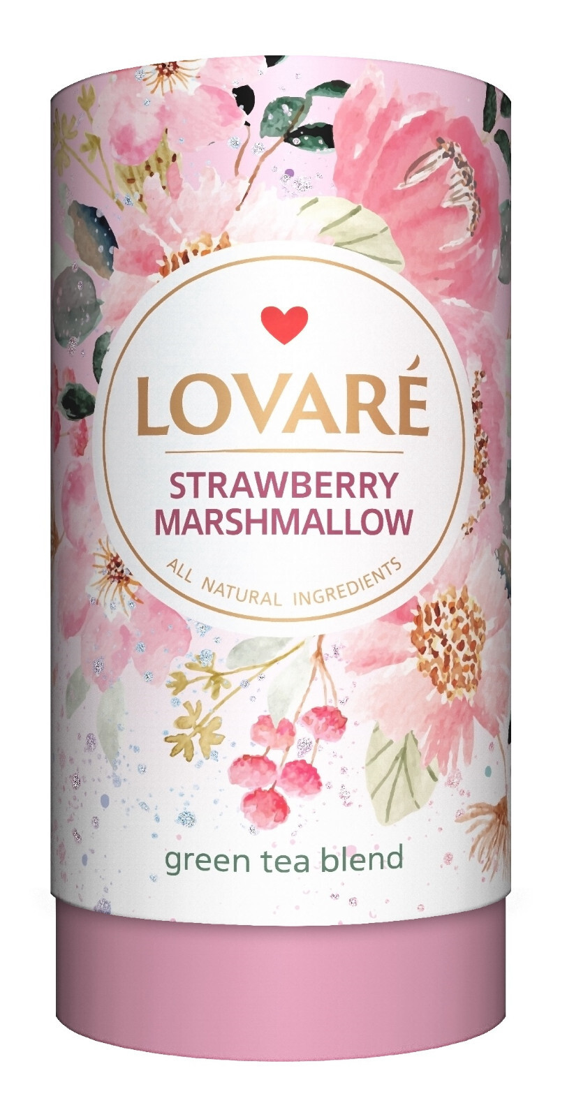 Lovare Tea 80g Premium Flavors in Gift Tube All Natural Ingredients