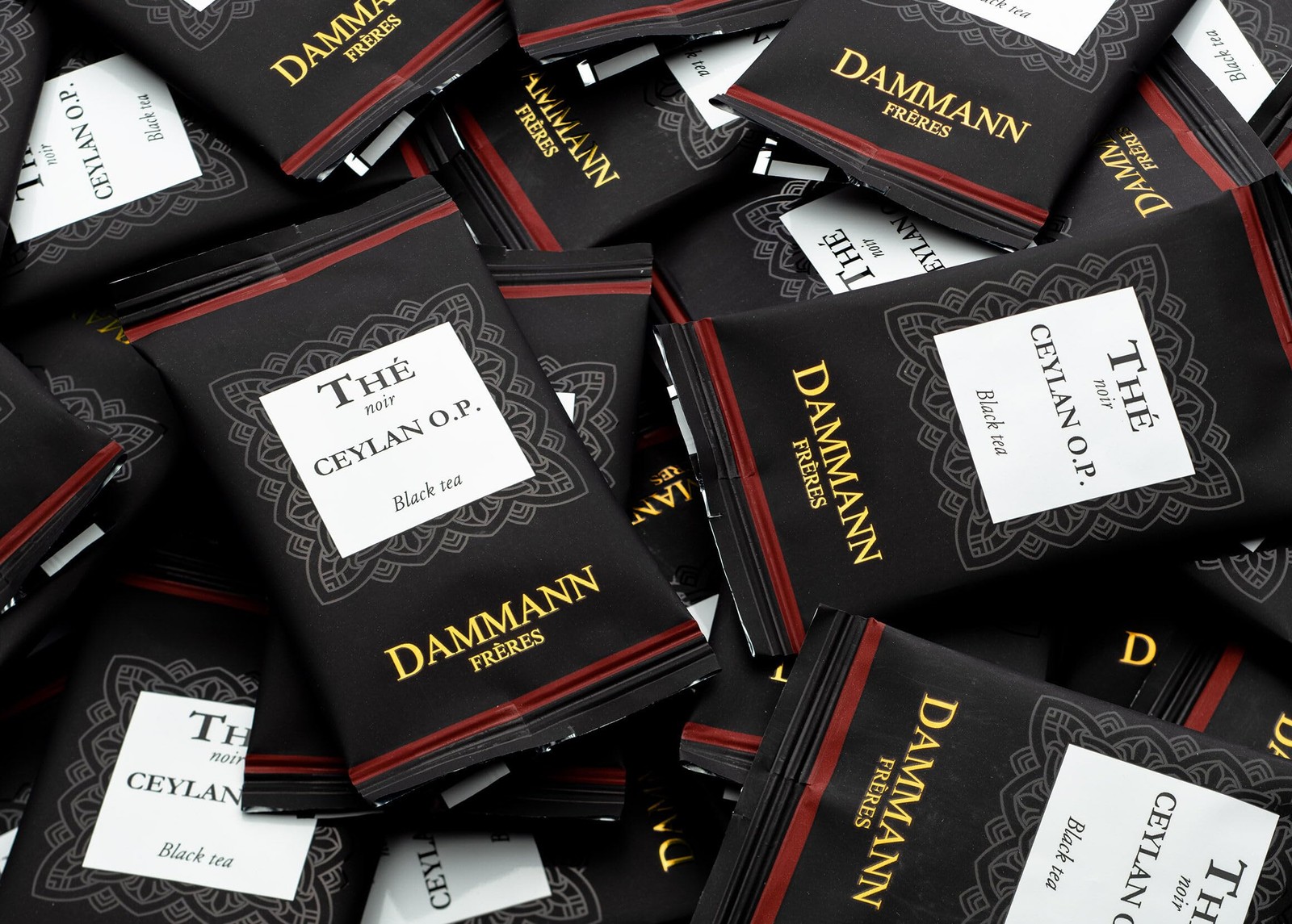 Dammann Freres Satchets, Ceylan O.P. Tea Bags, Premium Gourmet French Black T…