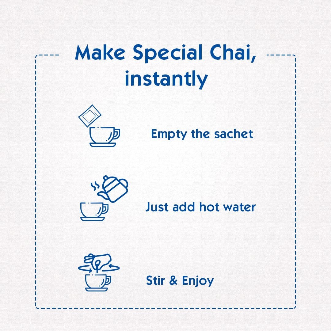 Society One Minute Tea Ginger Lemongrass Instant Premix 10 Sachets Spiced Chai