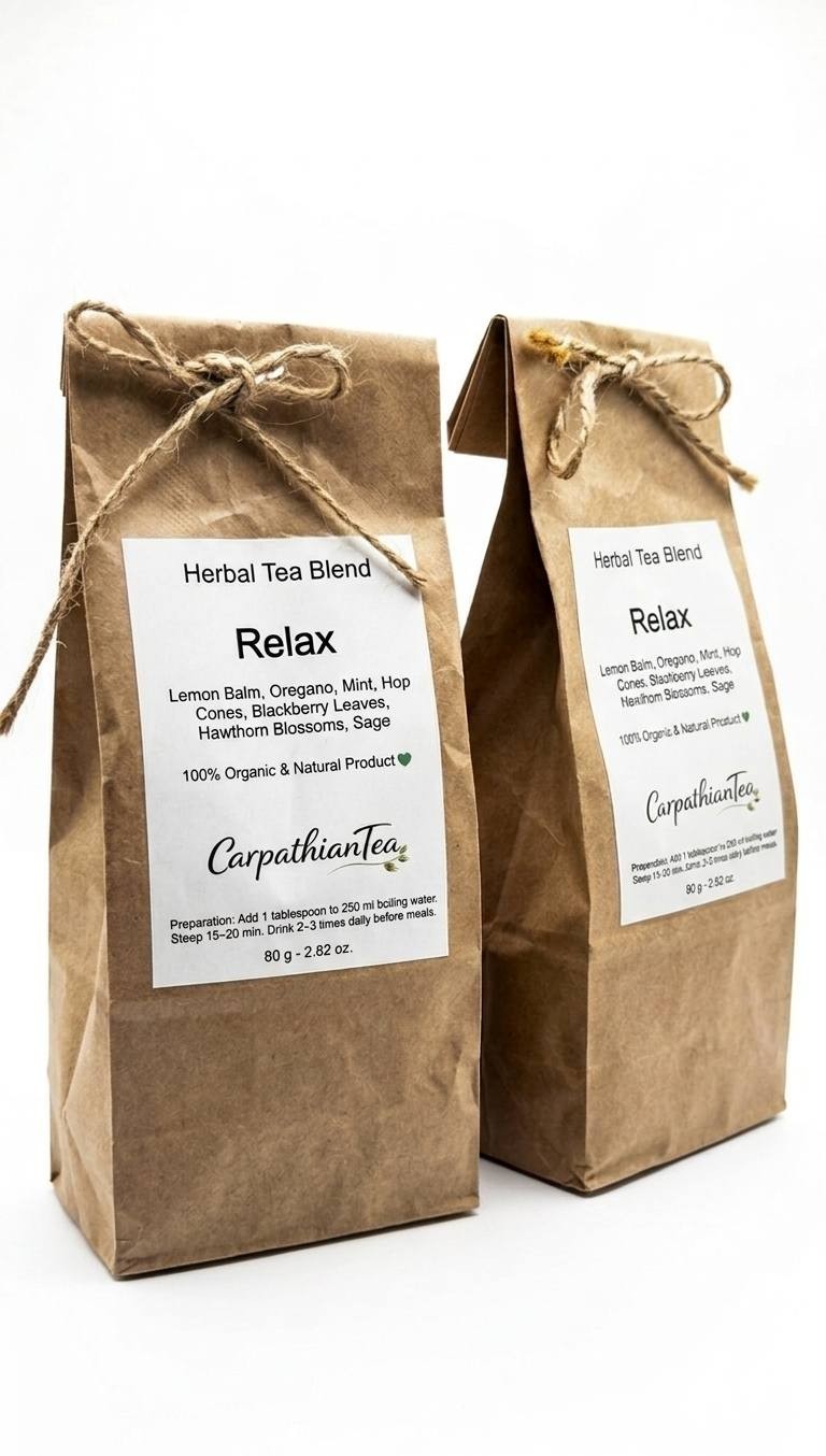 Carpathian Relax Loose Leaf Herbal Tea 80g Handmade Natural Blend