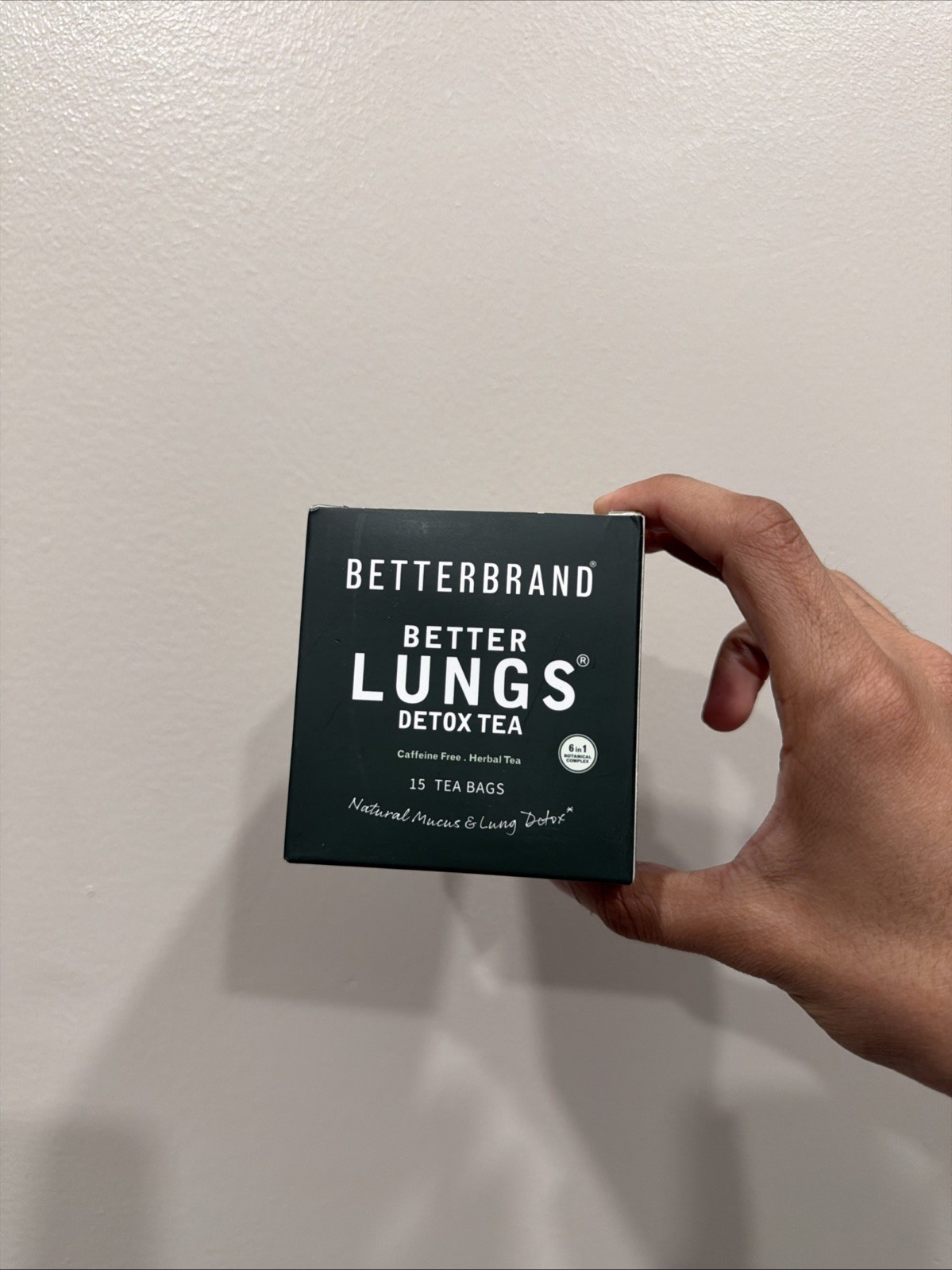 Betterbrand Better Lungs Detox Tea Caffeine Free Herbal Tea Bags Mullein Leaf
