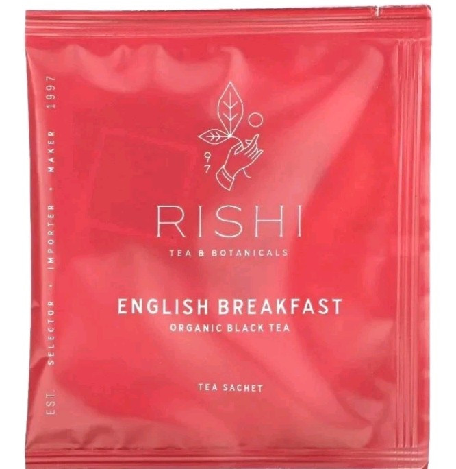 Organic Black Tea, English Breakfast, 15 Sachets, 1.58 oz (45 g)