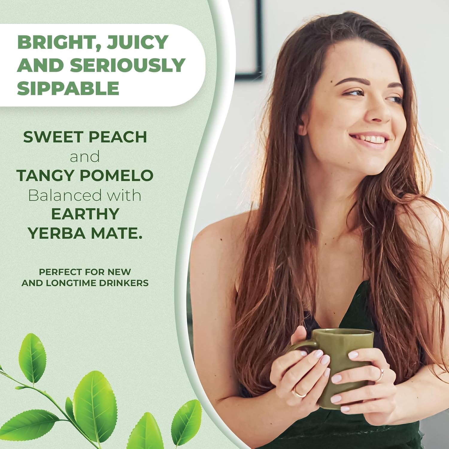 Yerba Mate Instant Tea Powder – 3-In-1 Super Drink – Clean Energy. Exp-05/2027