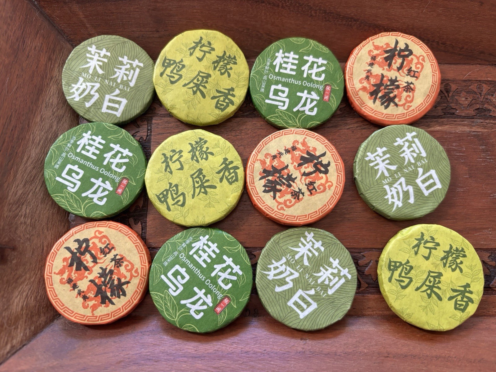 Organic whole leaf Tea 20 Piece 4 Flavors Tea a Set New In Box Free Shipping