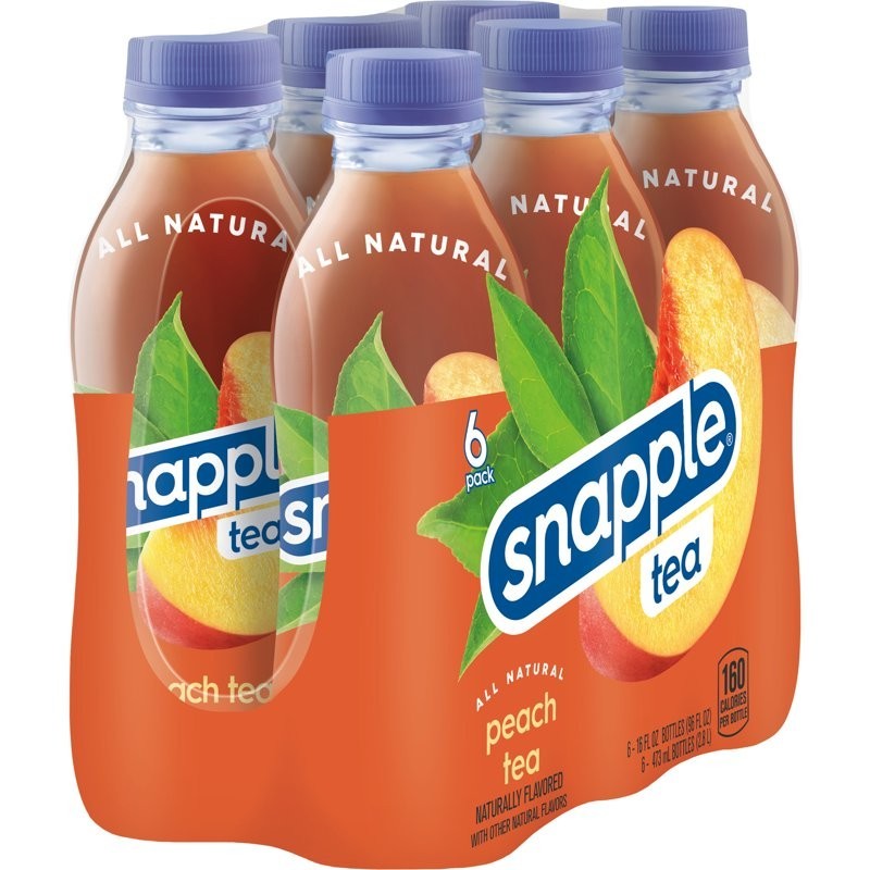 (6pk) Snapple Peach Tea 🍑 16oz Limited Edition Bottles ONE DAY FAST SHIP!!!!!!!