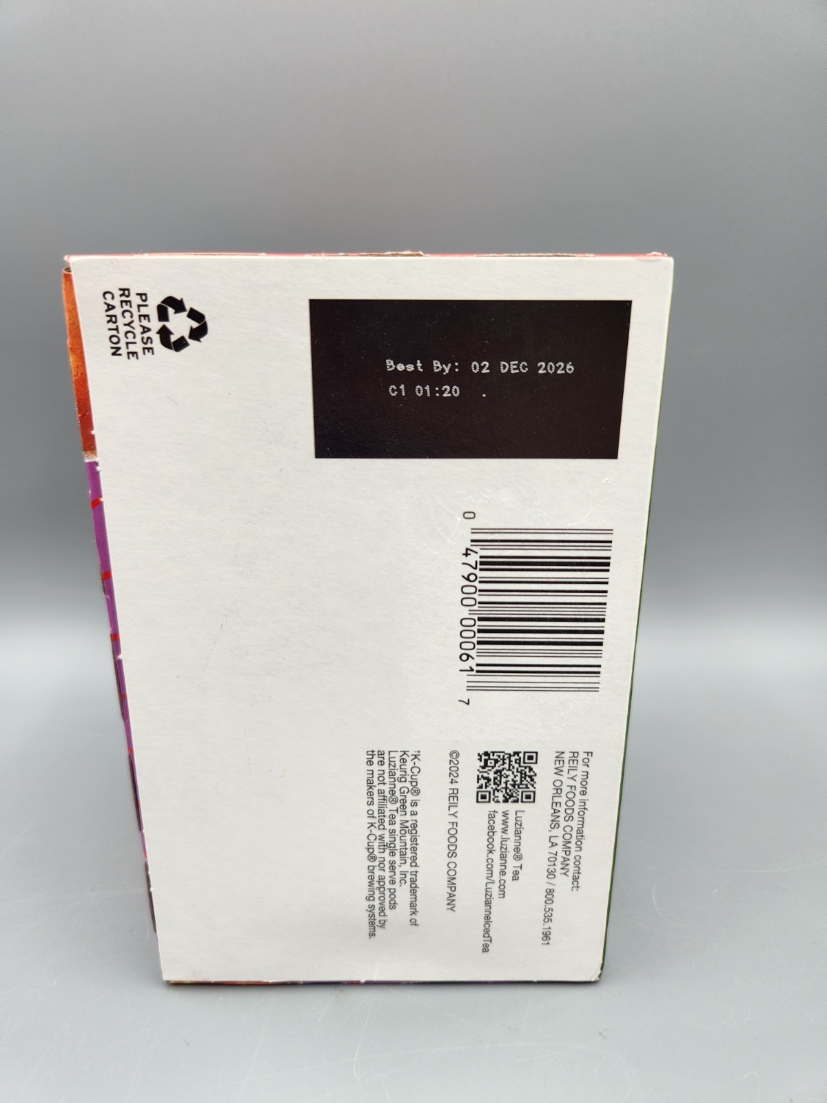 Luzianne Sweet Iced Tea K-Cup Pods 12 count BB 12/2026