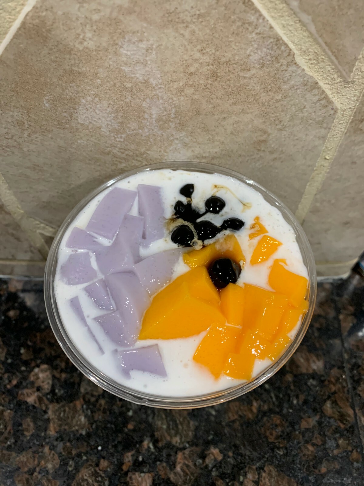 Deluxe TARO Powder Taro PUDDING Boba Bubble Tea Tapioca Pearls Milk Tea DIY KIT