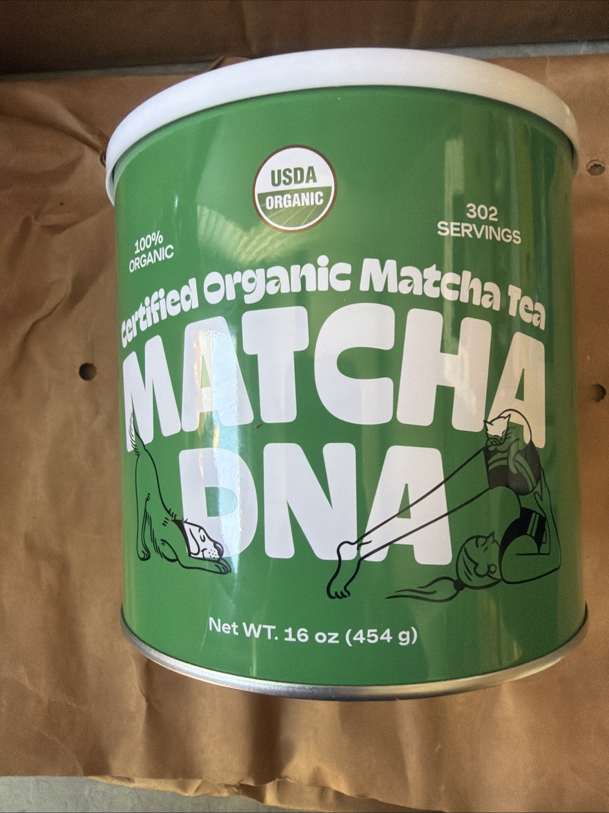 1-Matcha DNA Organic Matcha Powder 16oz TIN Matcha Green Tea USDA Org Exp:11/27