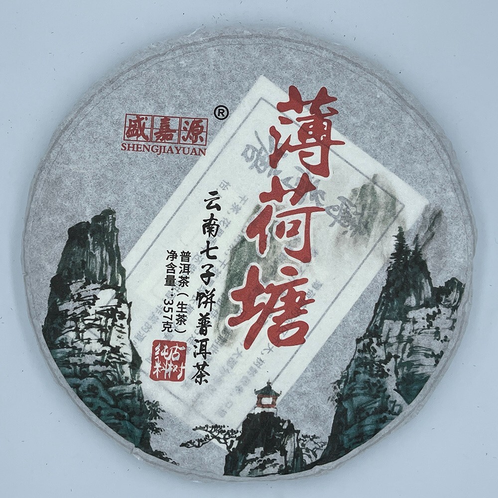 Pu-Erh tea,2020,薄荷塘 Mint pond,357g,Raw