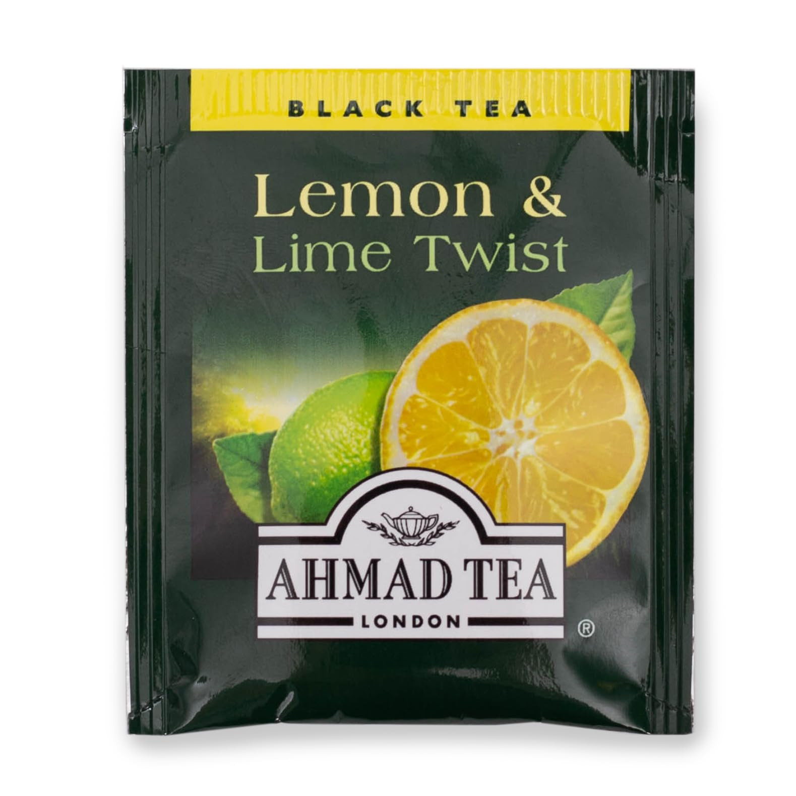 Ahmad Tea Lemon Lime Twist 20 Count Delicious Black Tea Bags Caffeine Free