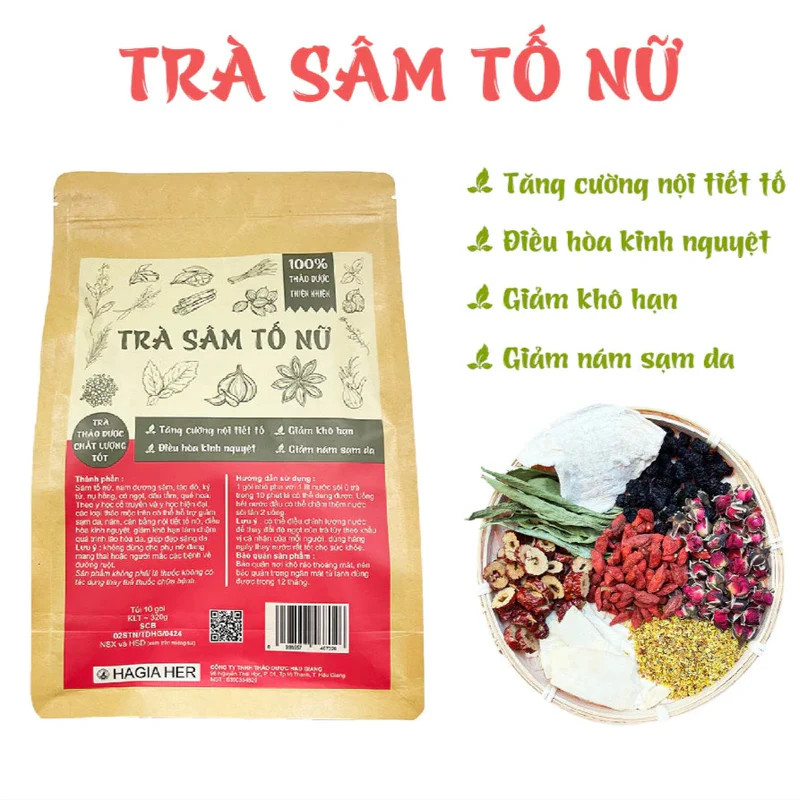 Pueraria Mirifica Herbal Tea – Set of 10 Sachets (320g) – Supports Female Hormon