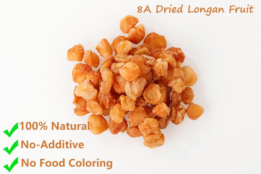 Dried Longan Fruit 9 Oz – 100% Natural, No Sugar, No Additives, Healthy Snack