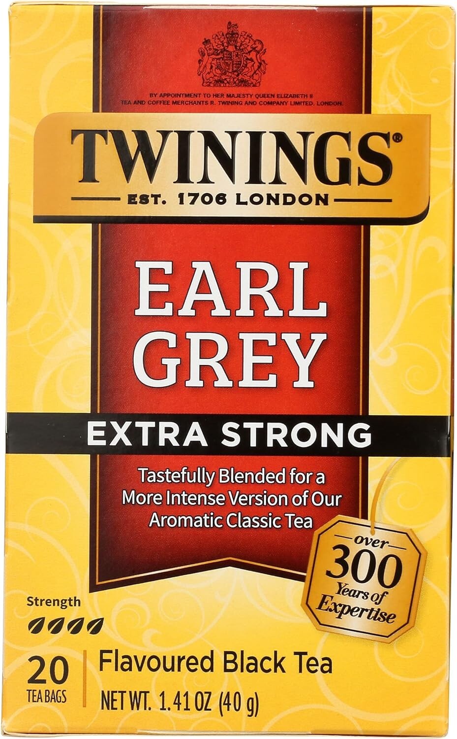 Enhanced Classic Earl Grey with a Modern Twist – Extra Bold Tea Bags 20 Ct