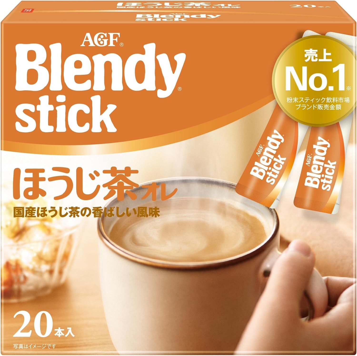 AGF Blendy Stick Hojicha Milk Tea 20 stickes x 3 boxes Powder tea