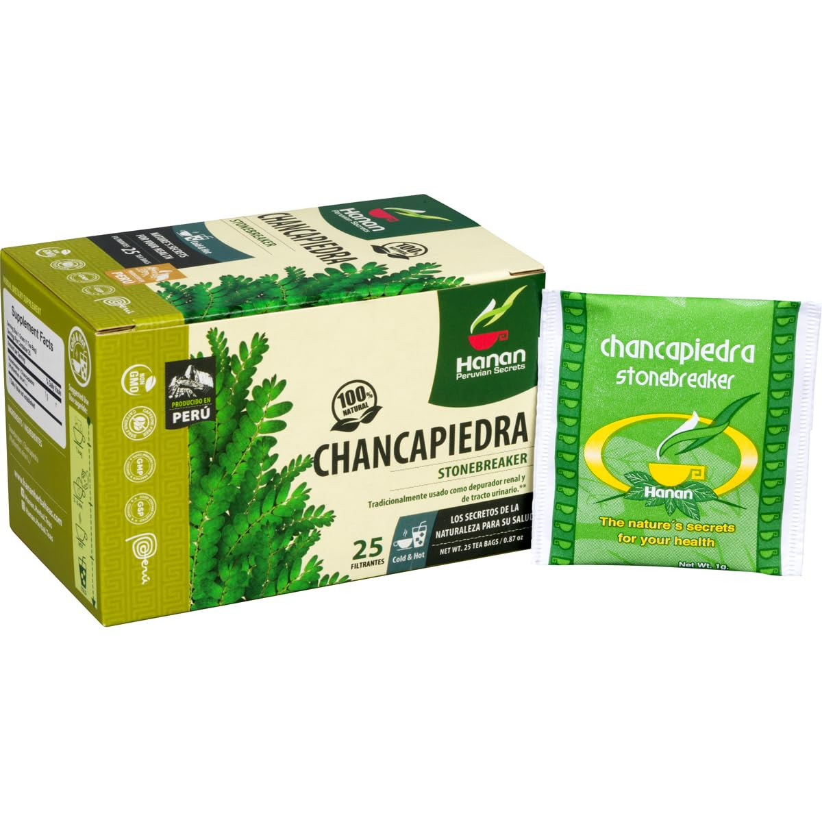 Hanan Chanca Piedra Tea “Stone Breaker” 25 Teabags of Dried Chancapiedra Leav…