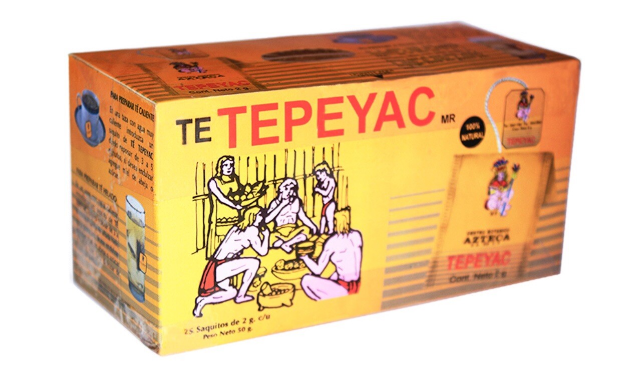 Te Tepeyac Azteca 25 tea bags cuachalalate con cancerina y menta
