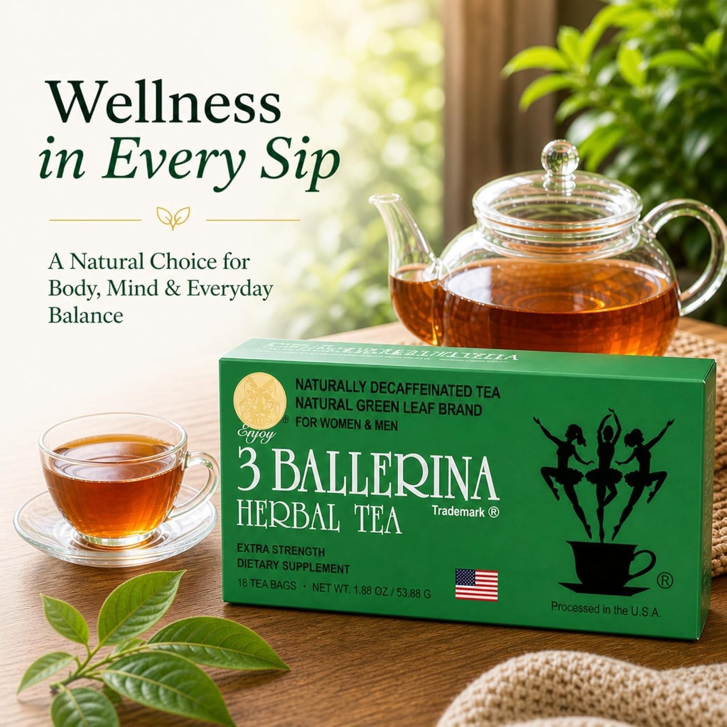 54 Count Extra Strength Herbal Tea for Weight Loss – Gentle Detox Solution